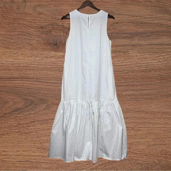 Small The Drop Women's Ilana Loose Sleeveless Wide-Hem Poplin Maxi Dress - Picture 5 of 9